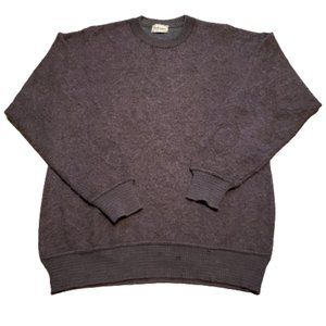 Lorano Sweater Long Sleeve Made in Italy Vintage Wool Purple | Men's L Pre-owned